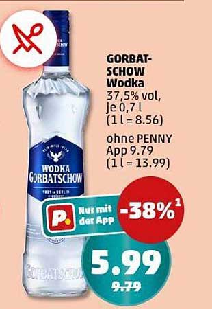 GORBATSCHOW Wodka 0,7 l – Aromatischer Genuss zum Sparpreis