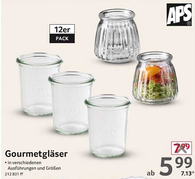 Gourmetgläser im 12er Pack