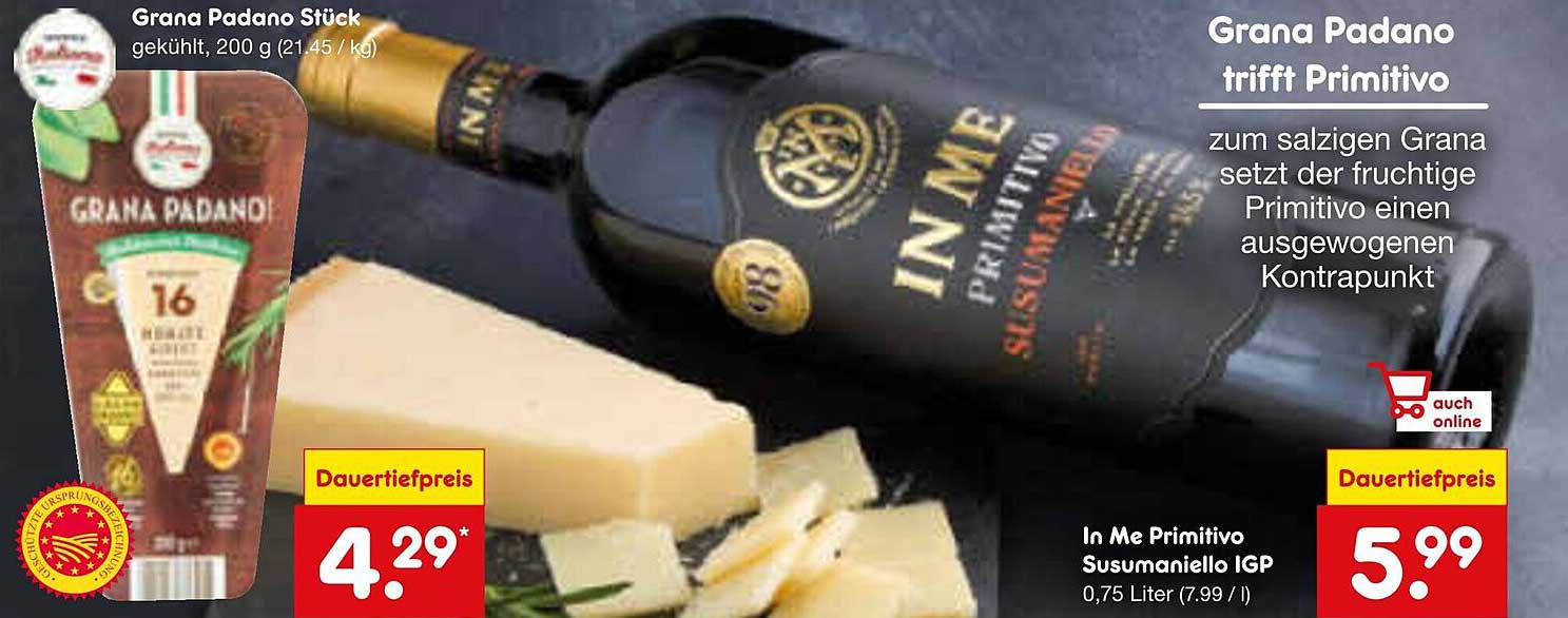 Grana Padano trifft Primitivo