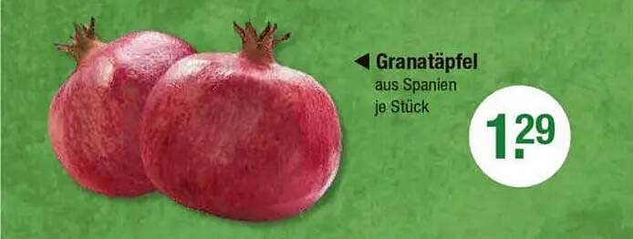 Granatäpfel aus Spanien, je Stück