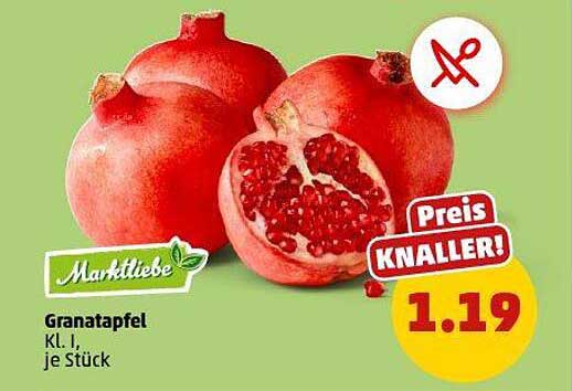 Granatapfel KL. I, je Stück