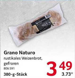 Grano Natura rustikales Weizenbrot, gefroren