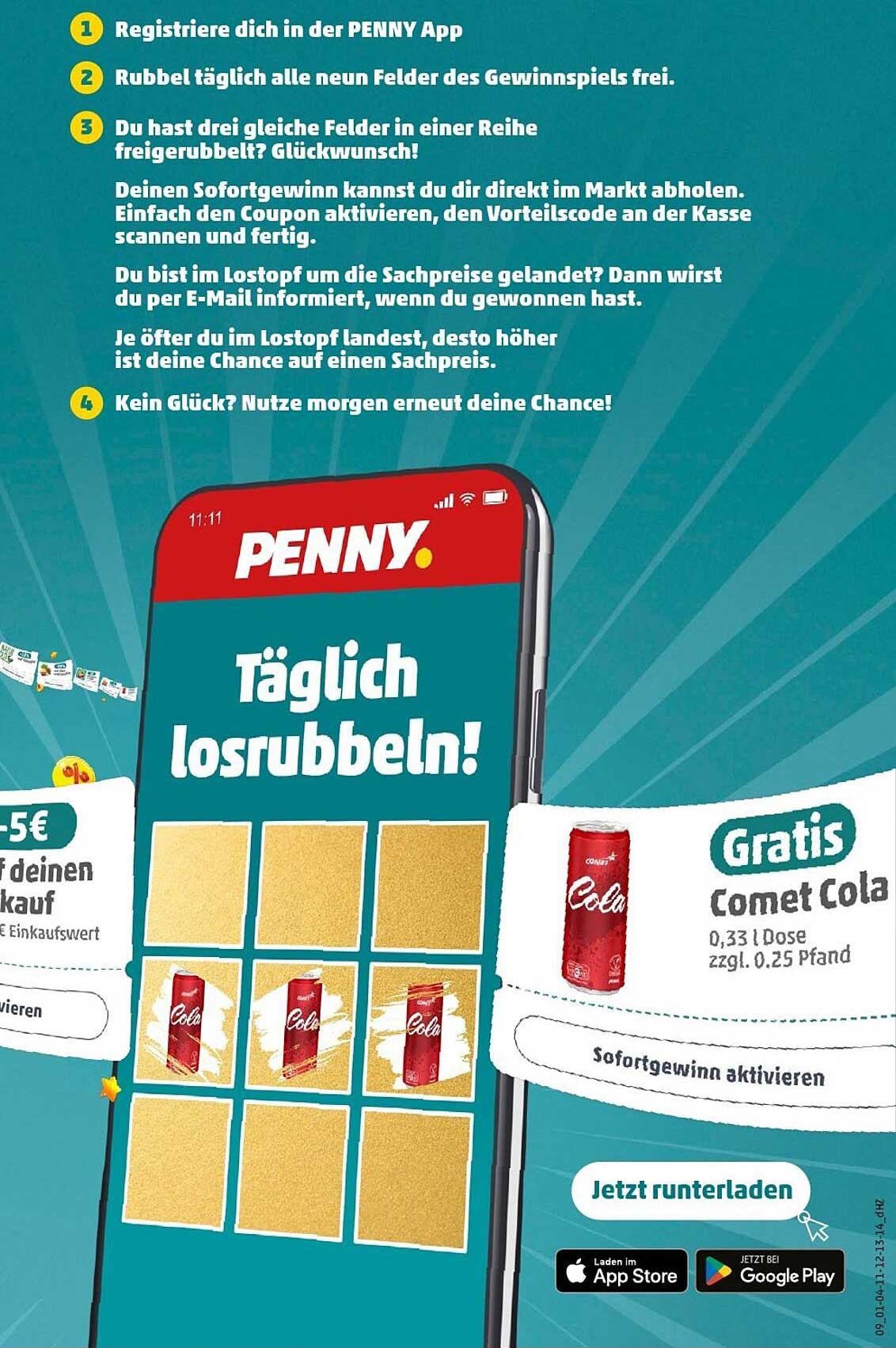 Gratis Comet Cola (0,33 l Dose)