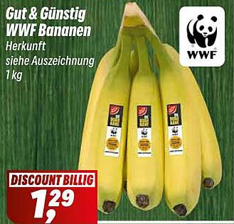 Gut & Günstig WWF Bananen 1 kg
