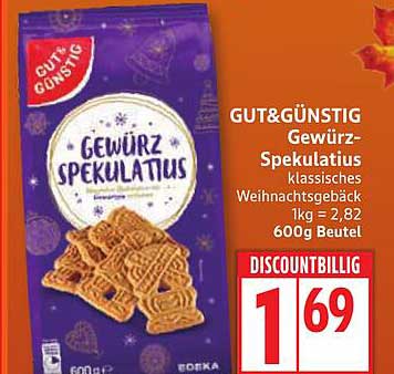 GUT&GÜNSTIG Gewürz-Spekulatius 600g