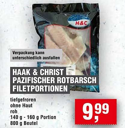 HAKA & CHRIST Pazifischer Rotbarsch Filetportionen