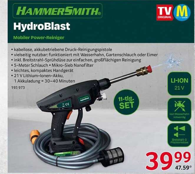 HAMMERSMITH HydroBlast Mobiler Power-Reiniger