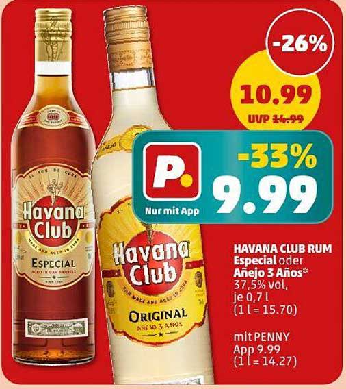 HAVANA CLUB RUM Especial oder Añejo 3 Años