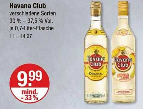 Havana Club - Verschiedene Sorten 0,7-Liter-Flasche
