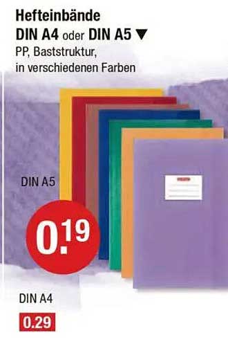 Hefteinbände DIN A4 oder DIN A5 - PP, BASTSTRUKTUR in verschiedenen Farben