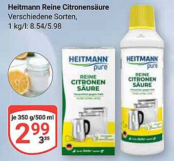 Heitmann Reine Zitronensäure, 500 ml