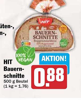 HIT Bauernschnitt – 500 g Beutel, 100% vegan