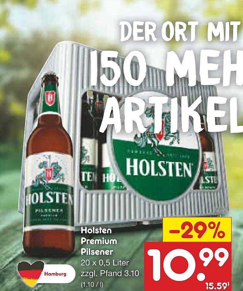 Holsten Premium Pilsener 20 x 0,5 Liter