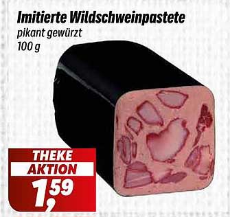 Imitierte Wildschweinpastete pikant gewürzt 100 g