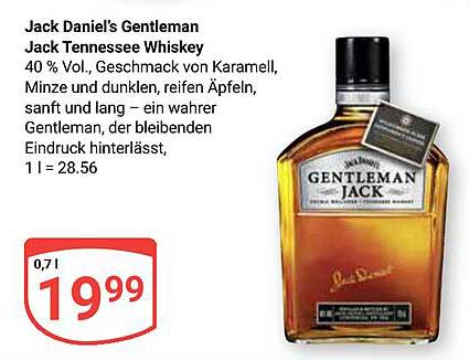 Jack Daniel's Gentleman Jack Tennessee Whiskey 0,7l
