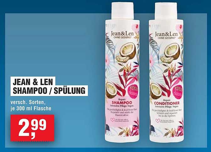 JEAN & LEN SHAMPOO / SPÜLUNG