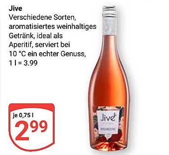 Jive – Aromatisiertes Weingetränk für jeden Anlass