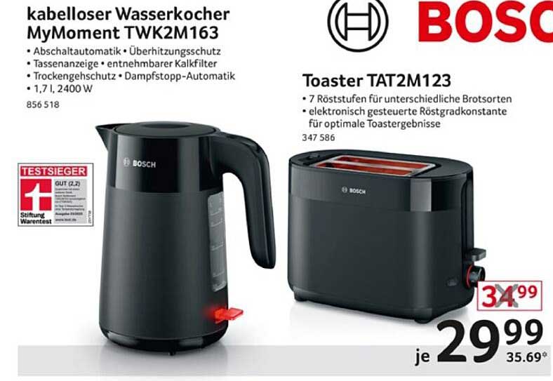Kabelloser Wasserkocher MyMoment TWK2M163 von Bosch