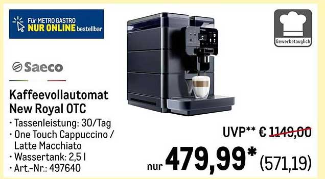 Kaffevollautomat New Royal OTC von Saeco