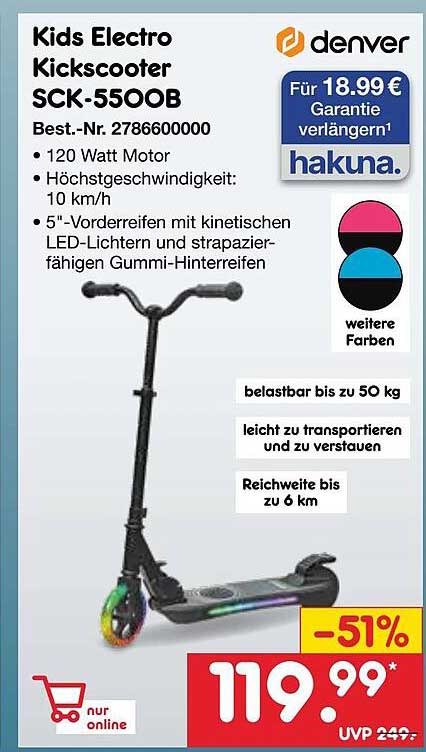 Kids Electro Kick Scooter SCK-5500B