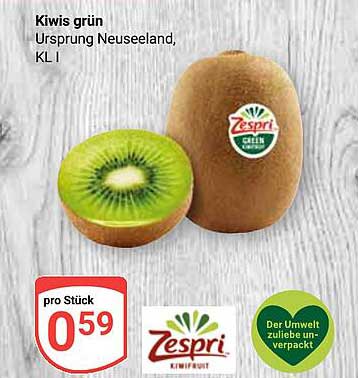Kiwis grün - Zespri aus Neuseeland