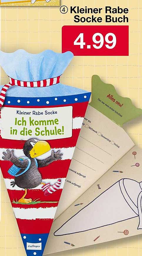 Kleiner Rabe Socke Buch – Ich komme in die Schule!