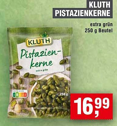 KLUTH Pistazienkerne extra grün 250 g Beutel