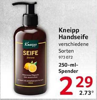 Kneipp Handseife verschiedene Sorten 250-ml-Spender