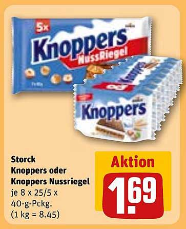 Knoppers oder Knoppers Nussriegel - 5er Pack