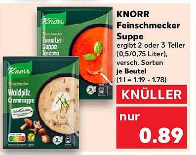 KNORR Feinschmecker Suppe – der perfekte Genuss für jeden Anlass