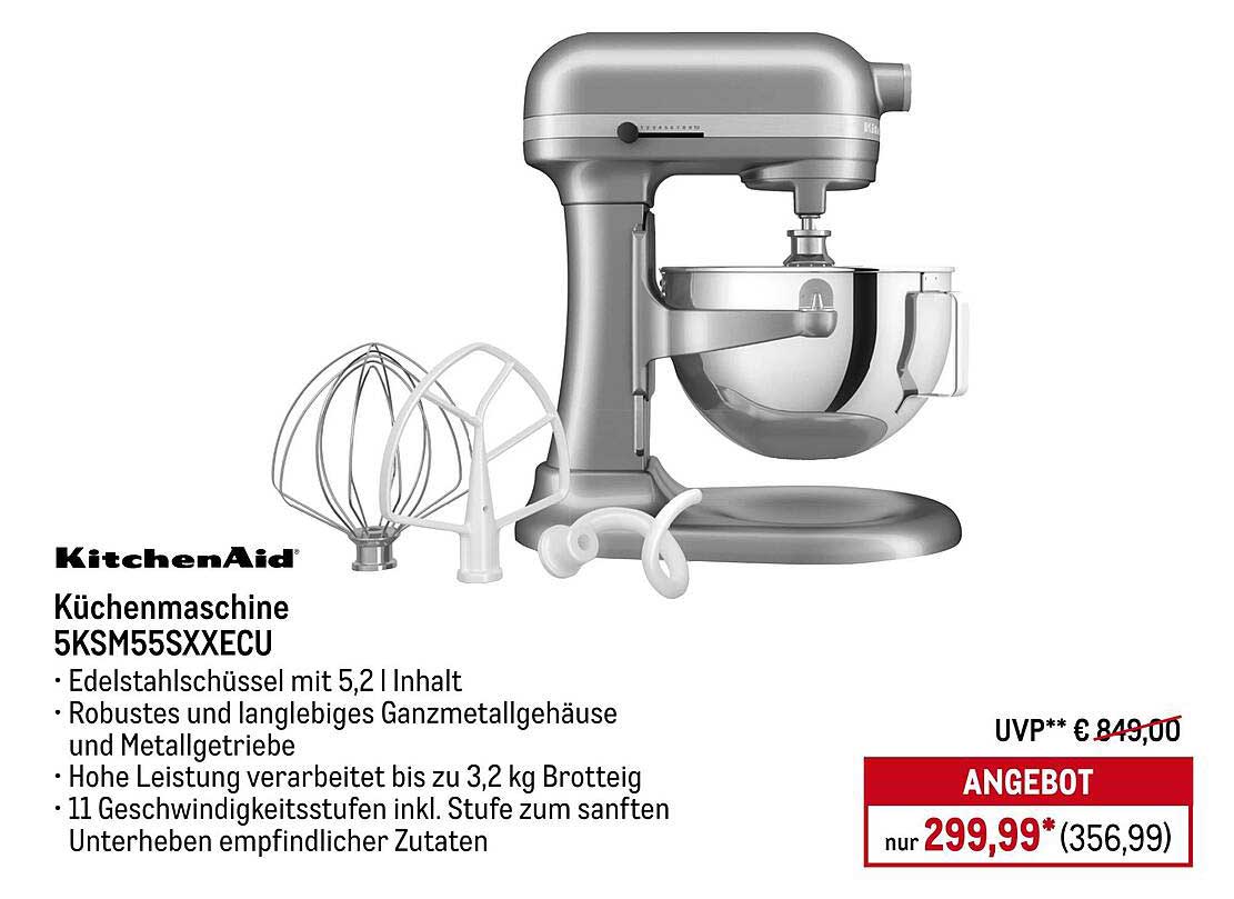 Küchenmaschine 5KSM55SXXECU von KitchenAid