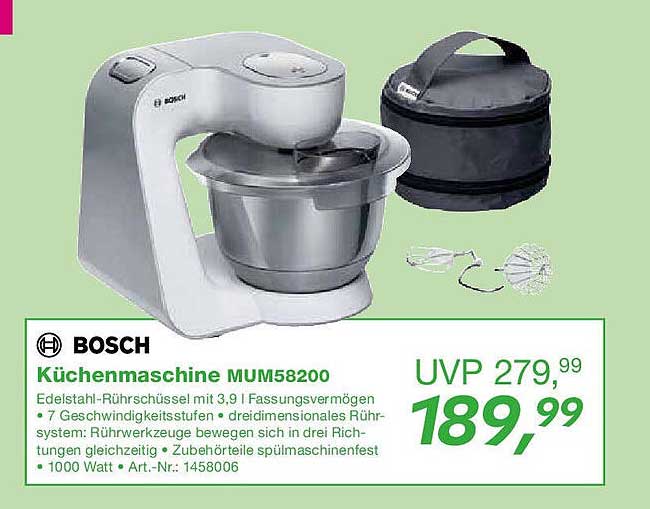 Küchenmaschine MUM58200 von BOSCH
