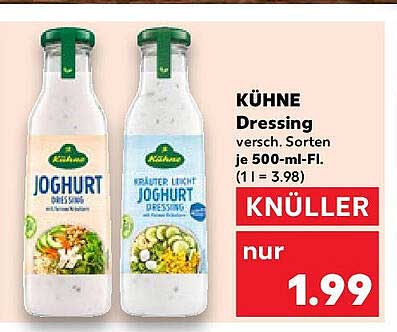 KÜHNE Dressing, verschiedene Sorten je 500-ml-Flasche