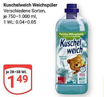 Kuschelweich Weichspüler 750 - 1.000 ml