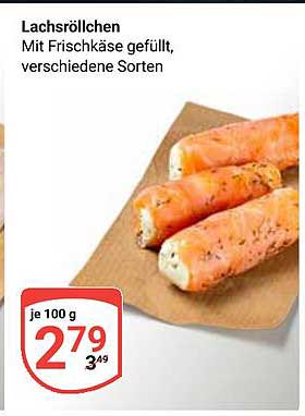 Lachsrollchen mit Frischkäse gefüllt, verschiedene Sorten