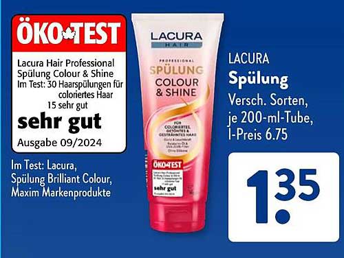 LACURA Haar Professional Spülung Colour & Shine 200 ml