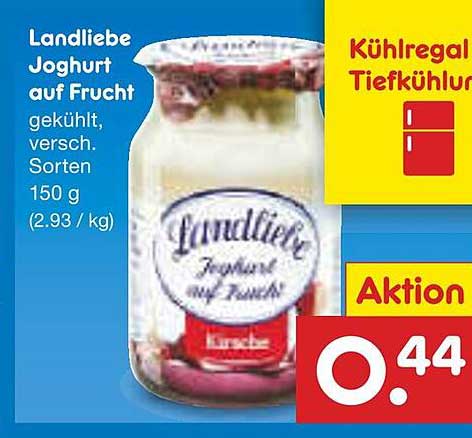 Landliebe Joghurt auf Frucht 150 g - Aktion