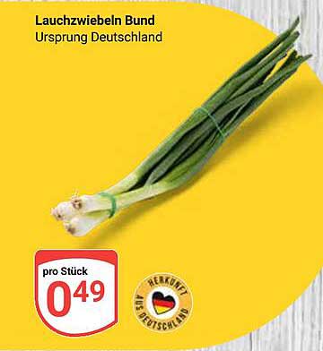 Lauchzwiebeln Bund - Herkunft Deutschland