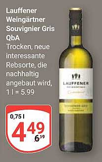 Lauffener Weingärtner Sauvignon Gris QbA - 0,75 l
