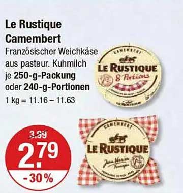 Le Rustique Camembert - 250-g-Packung