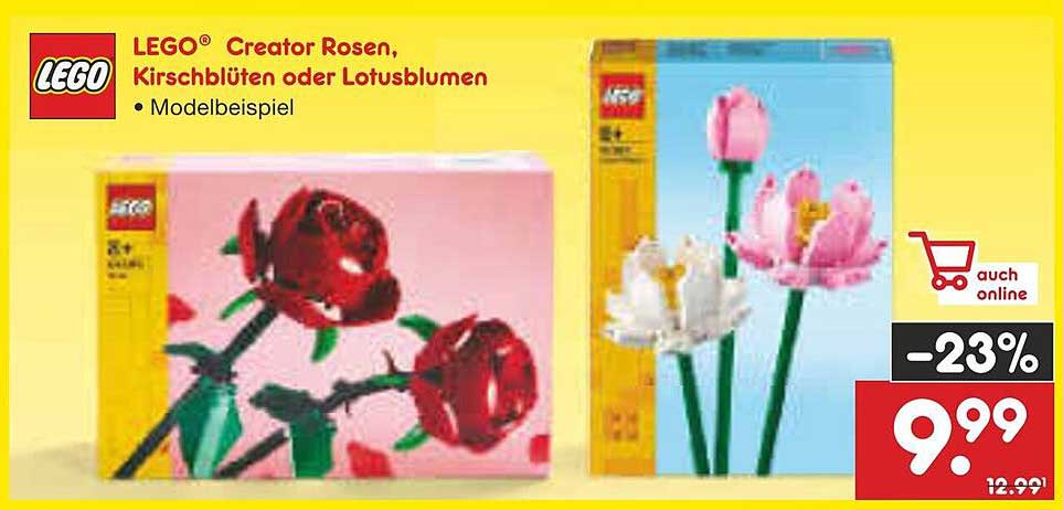LEGO® Creator Rosen, Kirschblüten oder Lotusblumen – Modellbeispiel