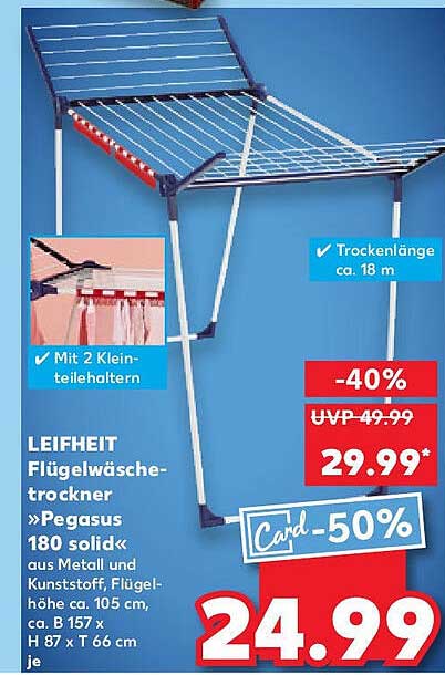 LEIFHEIT Flügelwäschetrockner »Pegasus 180 solid«