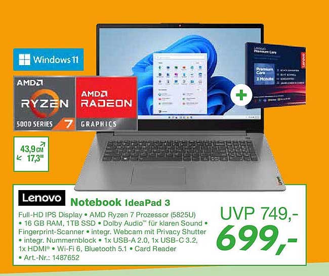 Lenovo Notebook IdeaPad 3