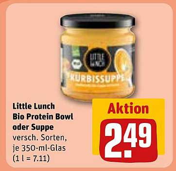 Little Lunch Bio Protein Bowl oder Suppe - versch. Sorten, je 350-ml-Glas