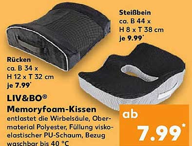 LIV&BO® Memoryfoam-Kissen