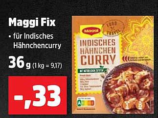 Maggi Fix für Indisches Hähnchencurry, 36 g