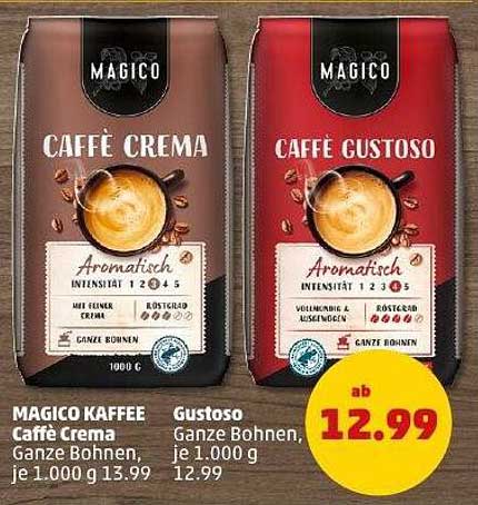 MAGICO KAFFEE Caffè Crema und Caffè Gustoso – Ganze Bohnen