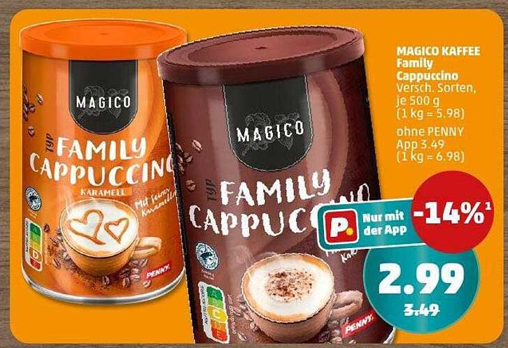MAGICO KAFFEE Family Cappuccino, 500 g, verschiedene Sorten
