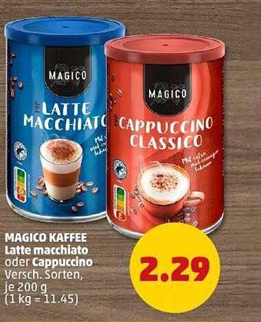 MAGICO KAFFEE Latte Macchiato oder Cappuccino 200 g