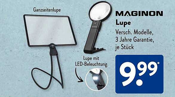 MAGINON Lupe – Verschiedene Modelle, 3 Jahre Garantie, je Stück